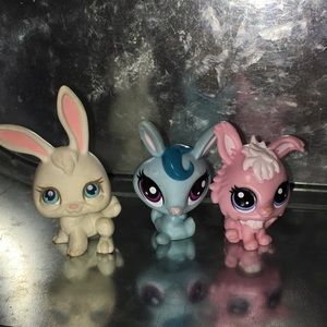 Lps set of 3 bunnies